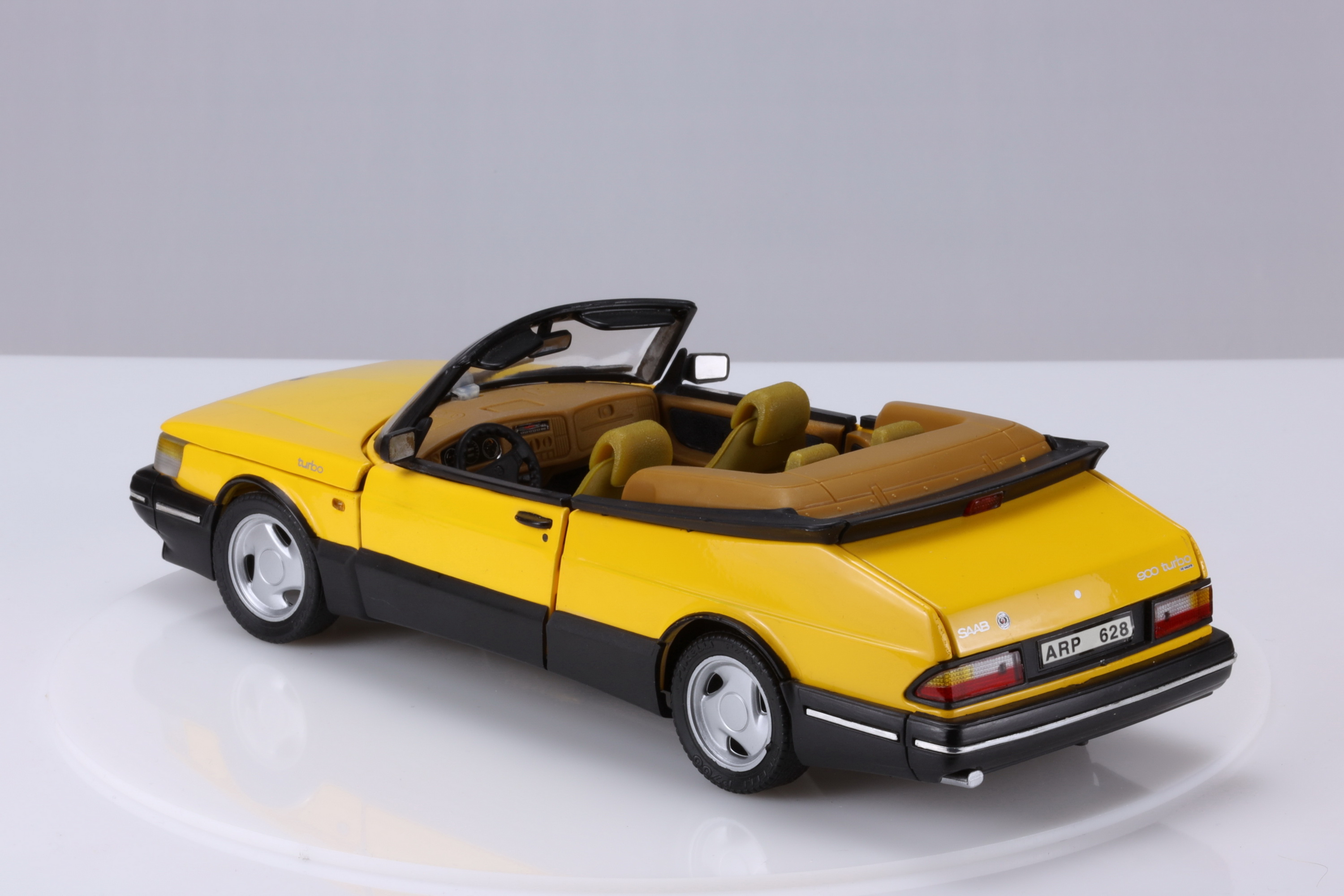 ミニカー SAAB anson 1/18 900 Turbo Cabriolet 1/18 Anson SAAB 900 Turbo Cabriolet Convertible Red Diecast